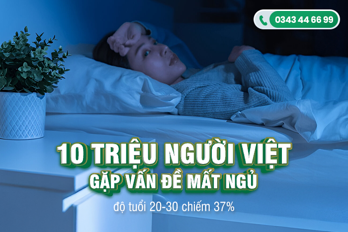 10 triệu người đang gặp vấn đề mất ngủ